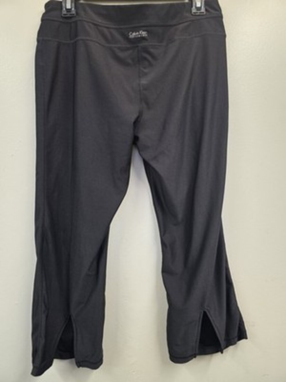 Calvin Klein Performance Women's Black Cropped Pull-On Pants Quick Dry L